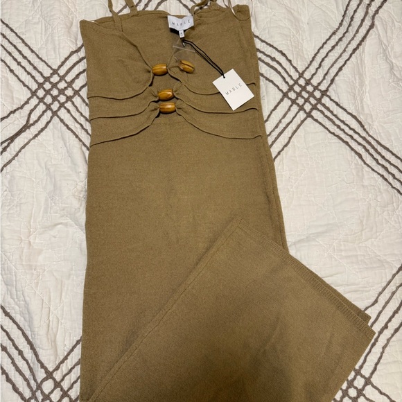Mable Dresses & Skirts - Mable Bodycon Dress with Button Accents